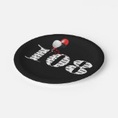 Assiettes En Carton 108e anniversaire ballons de fête (Angle)