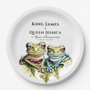 Assiettes En Carton 10 ans Mariage Anniversaire Jardin Décontractée fê