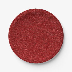 Assiettes En Carton 10 approvisionnements rouge foncé de partie