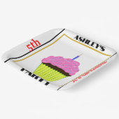 Assiettes En Carton 10e anniversaire fête Cupcake PHOTO NOM ÂGE (Angulaire)