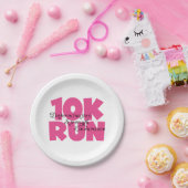 Assiettes En Carton 10K Run Sport Rose (Fête)