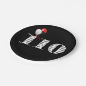 Assiettes En Carton 110e anniversaire ballons de fête (Angle)