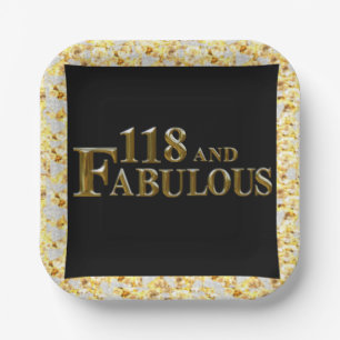 Assiettes En Carton 118 Anniversaire