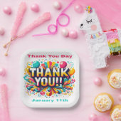 Assiettes En Carton 11 janvier - Jour du Merci (Fête)