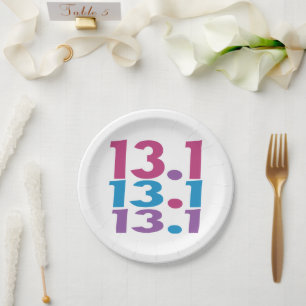 Assiettes En Carton 13.1 Marathonien - Moitié-marathon Moteur