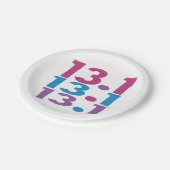 Assiettes En Carton 13.1 Marathonien - Moitié-marathon Moteur (Angle)