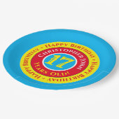 Assiettes En Carton 17e anniversaire Plaques papier de fête (Angle)