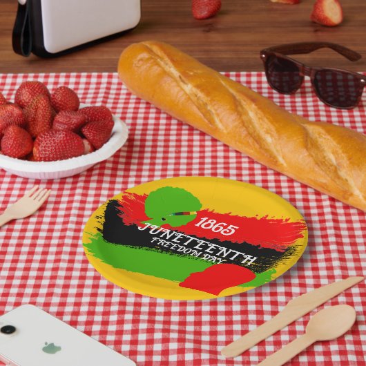 Assiettes En Carton 1865 Fête du Drapeau de la Liberté (Pique-nique)