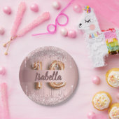 Assiettes En Carton 18e anniversaire rose poussiéreux rose parties sci (Fête)