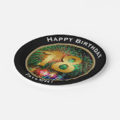 Assiettes En Carton 18ème anniversaire de feux d'artifice dix-huitième (Angle)