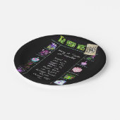 Assiettes En Carton 1945 Anniversaire Trivia Faits Plaque de papier (Angle)