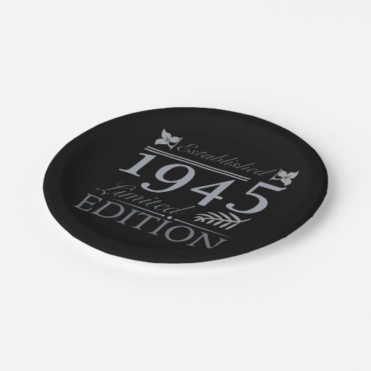 Assiettes En Carton 1945 Limited Edition 80e anniversaire (Angle)