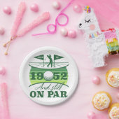 Assiettes En Carton 1952 70e anniversaire de golf Lover (Fête)