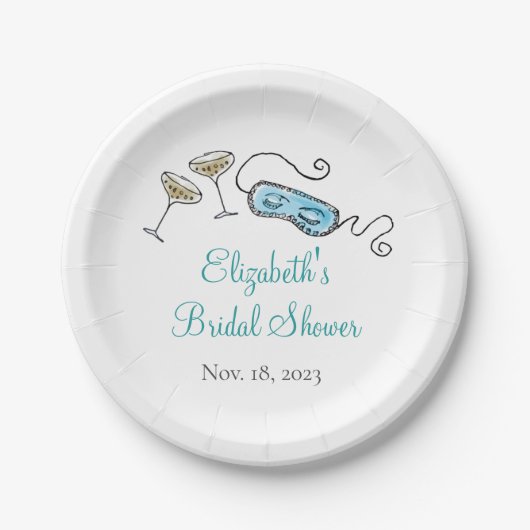 Assiettes En Carton 1960 Cocktail Party Illustrated Girly 1960 (Devant)