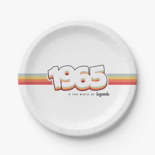 Assiettes En Carton 1965 The birth of legends (Devant)