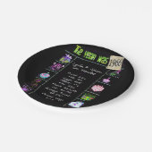 Assiettes En Carton 1966 Fun Facts Papier Plaque (Angle)