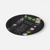 Assiettes En Carton 1970 Anniversaire Trivia Faits Plaque de papier (Angle)