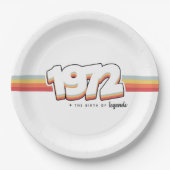 Assiettes En Carton 1972 La naissance des légendes (Devant)