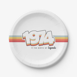 Assiettes En Carton 1974 La naissance des légendes