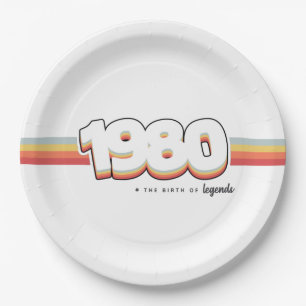 Assiettes En Carton 1980 La naissance des légendes