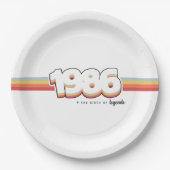 Assiettes En Carton 1986 La naissance des légendes (Devant)