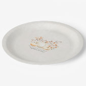 Assiettes En Carton 19e anniversaire Blanc Citrouille automne Leaves p (Angle)