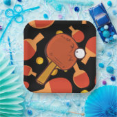 Assiettes En Carton {1}Pong Table Tennis Anniversaire Party (Fête)