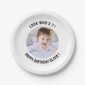 Assiettes En Carton 1er 2e 3e 4e 6e 7e 8e 10e anniversaire (Devant)