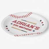 Assiettes En Carton 1er anniversaire Baseball (Angle)