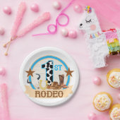 Assiettes En Carton 1er anniversaire de Rodeo (Fête)