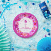 Assiettes En Carton 1er anniversaire mariage fête rose (Fête)