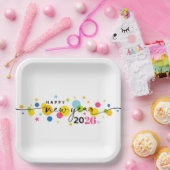 Assiettes En Carton 2026 Happy New Year (Fête)