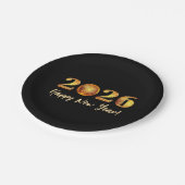 Assiettes En Carton 2026 Happy New Year (Angle)