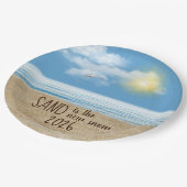 Assiettes En Carton 2026 Ocean Beach With Seagull  (Angle)