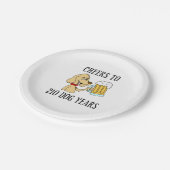Assiettes En Carton 210 ans de chien 30e anniversaire Plaque de papier (Angle)