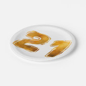 Assiettes En Carton 21 21e anniversaire (Angle)