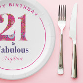 Assiettes En Carton 21 et Fabuleux 21e anniversaire