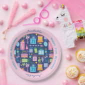 Assiettes En Carton 21e Anniversaire Cake Cupcake Présent Nom personna (Fête)