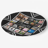 Assiettes En Carton 22 Family Photo Collage & Nom (Angle)