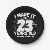 Assiettes En Carton 23 Ans Mème sarcastique vieux drôle 23ème annivers (Devant)