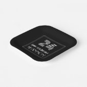 Assiettes En Carton 24e anniversaire — Art Déco Inspiré Look "24" + No (Angulaire)