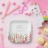 Assiettes En Carton 25 Anniversaire Août Fleur de naissance Fourniture (Fête)