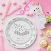 Assiettes En Carton 25e anniversaire d'argent (Fête)