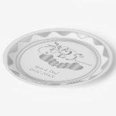 Assiettes En Carton 25e anniversaire d'argent (Angle)