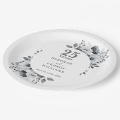 Assiettes En Carton 25e anniversaire du Mariage moderne chic (Angle)
