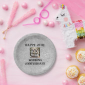 Assiettes En Carton 25e anniversaire traditionnel Mariage d'argent, (Fête)