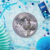 Assiettes En Carton 25e cabinet Anniversary Cross Host (Fête)