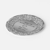 Assiettes En Carton 25e Wedding Anniversary (Angle)