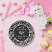 Assiettes En Carton 25th Wedding Anniversary (Fête)