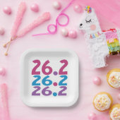 Assiettes En Carton 26.2 marathonien - Marathon Runner thème (Fête)